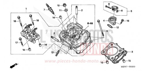 FRONT CYLINDER HEAD NT700VAA de 2010